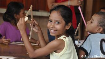 Una de las niñas beneficiadas por los proyectos en Nicaragua.