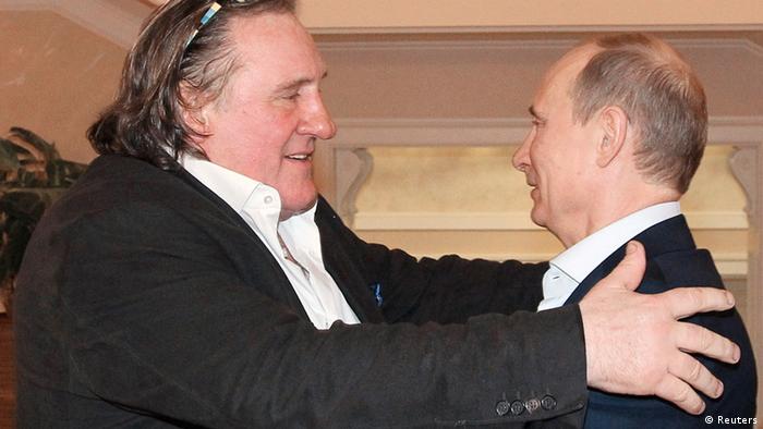 Putin greets Depardieu