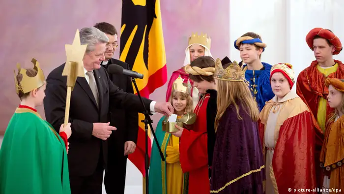 Sternsinger bei Bundespräsident Joachim Gauck - Foto: picture alliance/dpa
