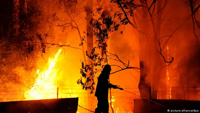 Incendio forestal en Australia.