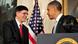 A file photograph showing US President Barack Obama (R) shakes hands with Jacob J. "Jack" Lew (L) A file photograph showing US President Barack Obama (R) shakes hands with Jacob J. "Jack" Lew (L)