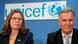 Berlin/ Anne Luetkes, Vorstandsmitglied von Unicef Deutschland, und Joerg Ziercke, Praesident des Bundeskriminalamtes, am Donnerstag (10.01.13) in Berlin waehrend einer Pressekonferenz von Unicef Deutschland und der Kinderschutzorganisation ECPAT zu den Hintergruenden des weltweiten Kinderhandels. Immer mehr Kinder und Jugendliche werden weltweit Opfer von Menschenhandel. Rund 27 Prozent der entdeckten Opfer sind inzwischen Minderjaehrige, wie Unicef Deutschland am Donnerstag in Berlin auf Grundlage von Informationen aus 132 Staaten mitteilte. Zwei Drittel von ihnen seien Maedchen. In den Jahren 2003 bis 2006 habe der Anteil der Minderjaehrigen noch bei rund 20 Prozent gelegen. (zu dapd-Text) Foto: Maja Hitij/dapd Berlin/ Anne Luetkes, Vorstandsmitglied von Unicef Deutschland, und Joerg Ziercke, Praesident des Bundeskriminalamtes, am Donnerstag (10.01.13) in Berlin waehrend einer Pressekonferenz von Unicef Deutschland und der Kinderschutzorganisation ECPAT zu den Hintergruenden des weltweiten Kinderhandels. Immer mehr Kinder und Jugendliche werden weltweit Opfer von Menschenhandel. Rund 27 Prozent der entdeckten Opfer sind inzwischen Minderjaehrige, wie Unicef Deutschland am Donnerstag in Berlin auf Grundlage von Informationen aus 132 Staaten mitteilte. Zwei Drittel von ihnen seien Maedchen. In den Jahren 2003 bis 2006 habe der Anteil der Minderjaehrigen noch bei rund 20 Prozent gelegen. (zu dapd-Text) Foto: Maja Hitij/dapd