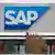 SAP logo on the facade of its headquarters building Photo: Ronald Wittek/dapd