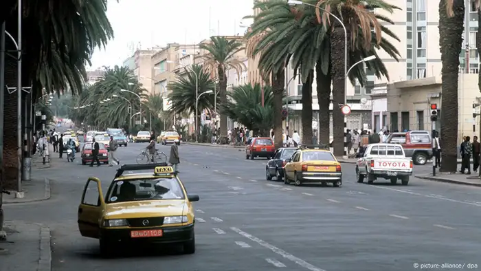 Avenue de l'Indépendance à Asmara