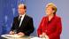 German Chancellor Angela Merkel and French President Francois Hollande speak during a meeting with some 200 German and French students and pupils as part of celebrations of the 50th anniversary of the Elysee Treaty, in the Chancellery in Berlin, January 21, 2013. (Photo: REUTERS/Kay Nietfeld/Pool) German Chancellor Angela Merkel and French President Francois Hollande speak during a meeting with some 200 German and French students and pupils as part of celebrations of the 50th anniversary of the Elysee Treaty, in the Chancellery in Berlin, January 21, 2013. (Photo: REUTERS/Kay Nietfeld/Pool)