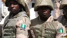 Nigeria battalion 1 troops, part of the African led international support mission to Mali are seen before their departure, at the peace keeping centre in Jaji, Kaduna, Nigeria, Thursday, Jan. 17, 2013. The Federal Government has approved the immediate deployment of 900 troops as part of the ECOWAS (Economic Community of West African States ) force to push for the emancipation of Northern Mali from the grip of Islamists. (Foto:AP/dapd)