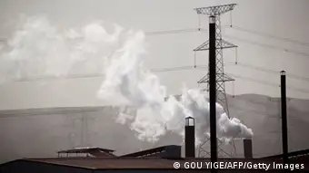 China Innere Mongolei Luftverschmutzung in Huo Lin Guo Le