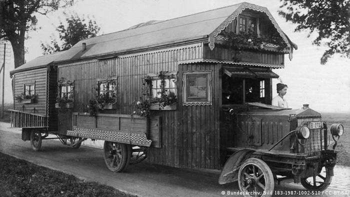 Немецкий жилой дом на колесах, 1922 год