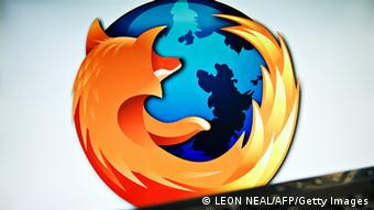 A screen displays the logo of the open-source web browser Firefox on July 31, 2009, in London, as the software edges towards it's billionth download within the next twenty four hours. First released in 2004, the browser currently holds around 31 % of the market share with Microsoft's Internet Explorer dominating the field with 60 %. AFP PHOTO/Leon Neal (Photo credit should read LEON NEAL/AFP/Getty Images)
