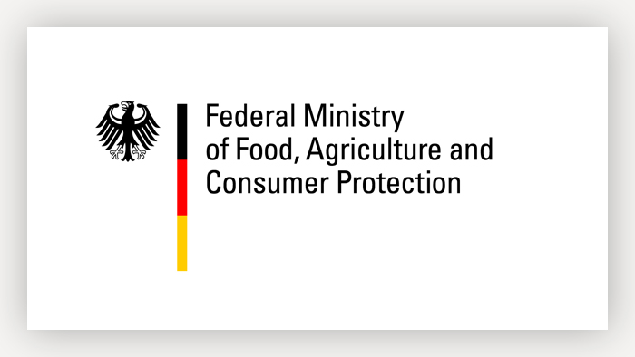 Logo des Bundesministeriums für Ernährung, Landwirtschaft und Verbraucherschutz BMELV, Veröffentlichungsrechte im Rahmen des Global Media Forum 2013 eingeräumt.