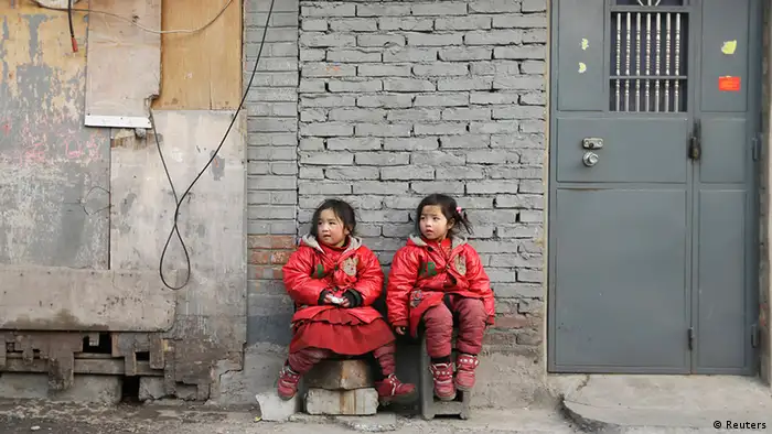 China Armut zwei Schwestern in Peking