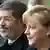 O presidente do Egito, Mohamed Morsi, foi recebido pela chanceler alemã Angela Merkel com honras militares em Berlim
