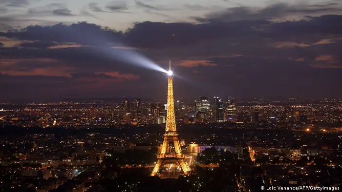 A general view shows the Eiffel Tower at night on July 14, 2012 in Paris. AFP PHOTO / LOIC VENANCE (Photo credit should read LOIC VENANCE/AFP/GettyImages)