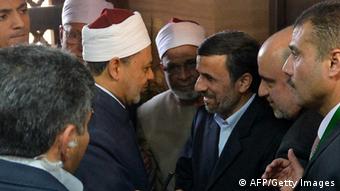 احمد الطیب در دیدار با محمود احمدی‌نژاد