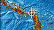 A bulletin released by the Pacific Tsunami Warning Center/NOAA/NWS issued on February 6, 2013 shows the area affected by the tsunami warning following a major earthquake measuring 8.0 magnitude off the Solomon Islands. A small tsunami hit the Solomon Islands on Wednesday after a major undersea earthquake sparked a tsunami warning for several South Pacific island nations and placed many more nations including Australia and Indonesia on alert. REUTERS/Pacific Tsunami Warning Center/NOAA/NWS/Handout (SOLOMON ISLAND - Tags: DISASTER ENVIRONMENT) ATTENTION EDITORS - THIS IMAGE WAS PROVIDED BY A THIRD PARTY. FOR EDITORIAL USE ONLY. NOT FOR SALE FOR MARKETING OR ADVERTISING CAMPAIGNS. THIS PICTURE IS DISTRIBUTED EXACTLY AS RECEIVED BY REUTERS, AS A SERVICE TO CLIENTS A bulletin released by the Pacific Tsunami Warning Center/NOAA/NWS issued on February 6, 2013 shows the area affected by the tsunami warning following a major earthquake measuring 8.0 magnitude off the Solomon Islands. A small tsunami hit the Solomon Islands on Wednesday after a major undersea earthquake sparked a tsunami warning for several South Pacific island nations and placed many more nations including Australia and Indonesia on alert. REUTERS/Pacific Tsunami Warning Center/NOAA/NWS/Handout (SOLOMON ISLAND - Tags: DISASTER ENVIRONMENT) ATTENTION EDITORS - THIS IMAGE WAS PROVIDED BY A THIRD PARTY. FOR EDITORIAL USE ONLY. NOT FOR SALE FOR MARKETING OR ADVERTISING CAMPAIGNS. THIS PICTURE IS DISTRIBUTED EXACTLY AS RECEIVED BY REUTERS, AS A SERVICE TO CLIENTS