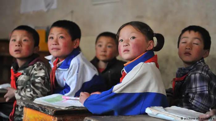 Bildung im ländlichen China Gansu keine weitere Bildbeschreibung vorhanden