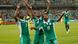 epa03570880 Nigeria players celebrate after Elderson Echiejile (L) scored the first of three first half goals during the semi-final match in the Africa Cup of Nations between Mali and Nigeria played at The Moses Mabhida Stadium, Durban, South Africa, 06 February 2013. EPA/KIM LUDBROOK +++(c) dpa - Bildfunk+++ epa03570880 Nigeria players celebrate after Elderson Echiejile (L) scored the first of three first half goals during the semi-final match in the Africa Cup of Nations between Mali and Nigeria played at The Moses Mabhida Stadium, Durban, South Africa, 06 February 2013. EPA/KIM LUDBROOK +++(c) dpa - Bildfunk+++