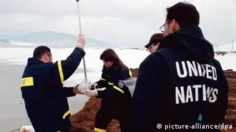 Rumänien UN-Experten nehmen Wasserproben in Baia Mare