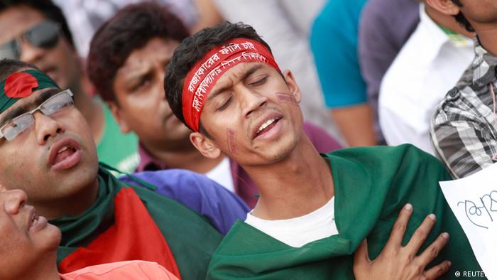 Bangladesh Protest gegen Kriegsverbrecher