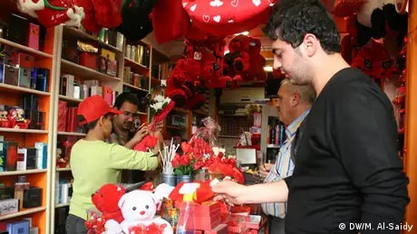 Vorbereitungen für Valentinstag im Irak