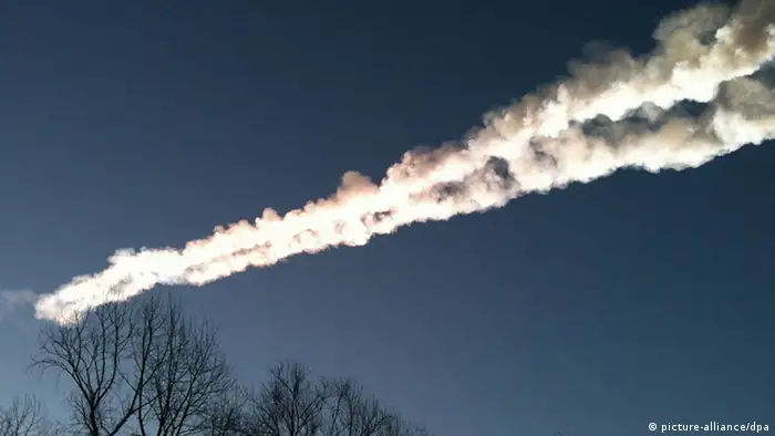 Nube causada por un meteorito.