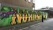 Graffiti vor einem Supermarkt. (Foto: Naomi Conrad/DW) Graffiti vor einem Supermarkt. (Foto: Naomi Conrad/DW)
