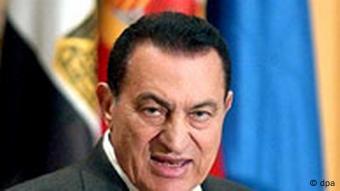 Hosni Mubarak, der ägyptische Präsident, Porträt