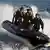 epa02614763 Spanish Marines ride a Super Cat semi-rigid speedboat during a military drill off coast Almeria, southern Spain, on 04 March 2011. They are taking part in the 'Noble Mariner 2011' manoeuvres that the NATO Response Force (NRF) is carrying out in the Alboran Sea in southern Spain. The NRF manoeuvre aims at verifying their level of military preparedness to participate in a possible war or a humanitarian crisis. EPA/Carlos Barba +++(c) dpa - Bildfunk+++ pixel