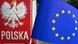 European Union and Polish emblems European Union and Polish emblems
