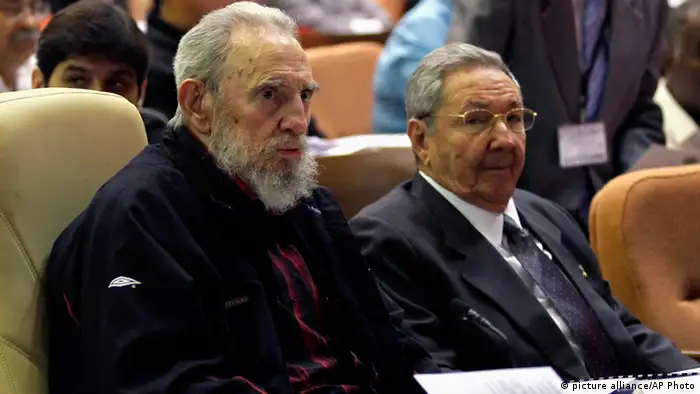 Fidel Castro im kubanischen Parlament