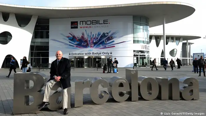 John Hoffman, Chief Executive Officer (CEO) of GSMA which operates the Mobile World Congress, poses outside the Congress venue in Barcelona on February 24, 2013, a day before its start. The 2013 Mobile World Congress, the world's biggest mobile fair, is held from February 25 to February 28 in Barcelona. AFP PHOTO / LLUIS GENE (Photo credit should read LLUIS GENE/AFP/Getty Images)