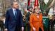 Turkey's Prime Minister Tayyip Erdogan (L) and German Chancellor Angela Merkel review a guard of honour during a welcoming ceremony in Ankara February 25, 2013. REUTERS/Altan Burgucu (TURKEY - Tags: POLITICS) Turkey's Prime Minister Tayyip Erdogan (L) and German Chancellor Angela Merkel review a guard of honour during a welcoming ceremony in Ankara February 25, 2013. REUTERS/Altan Burgucu (TURKEY - Tags: POLITICS)