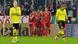 Munich's players celebrate after scoring during the German Soccer Cup (DFB Pokal) quarterfinal match between FC Bayern Munich and Borussia Dortmund in Munich, southern Germany Wednesday, Feb. 27, 2013. (AP Photo/Kerstin Joensson) Munich's players celebrate after scoring during the German Soccer Cup (DFB Pokal) quarterfinal match between FC Bayern Munich and Borussia Dortmund in Munich, southern Germany Wednesday, Feb. 27, 2013. (AP Photo/Kerstin Joensson)