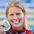 ”آنه پولسكا” ازآلمان، برنده مدال نقره ۲۰۰ مترقورباغه بانوان