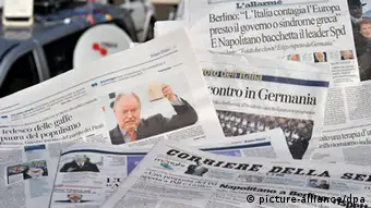 Les journaux italiens n'ont guère apprécié la remarque du candidat allemand à la chancellerie Peer Steinbrück