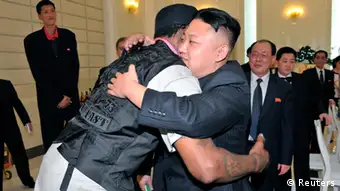 Kim Jong-Un und Dennis Rodman Basketballspiel Nordkorea Bildergalerie