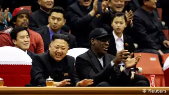 Kim Jong-Un und Dennis Rodman Basketballspiel Nordkorea Bildergalerie
