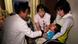 A doctor at a clinic in temporary housing complex Shunji Sekine (L) conducts a thyroid examination on a child in Nihonmatsu, about 50 km (31 miles) from the tsunami-crippled Fukushima Daiichi nuclear power plant, Fukushima prefecture February 25, 2013, ahead of the second-year anniversary of the March 11, 2011 earthquake and tsunami. As the World Health Organisation (WHO) says children in Fukushima may have a higher risk of developing thyroid cancer after the Daiichi nuclear disaster two years ago, mothers in Fukushima worry that local health authorities are not doing enough. Picture taken February 25, 2013. REUTERS/Chris Meyers (JAPAN - Tags: DISASTER HEALTH) A doctor at a clinic in temporary housing complex Shunji Sekine (L) conducts a thyroid examination on a child in Nihonmatsu, about 50 km (31 miles) from the tsunami-crippled Fukushima Daiichi nuclear power plant, Fukushima prefecture February 25, 2013, ahead of the second-year anniversary of the March 11, 2011 earthquake and tsunami. As the World Health Organisation (WHO) says children in Fukushima may have a higher risk of developing thyroid cancer after the Daiichi nuclear disaster two years ago, mothers in Fukushima worry that local health authorities are not doing enough. Picture taken February 25, 2013. REUTERS/Chris Meyers (JAPAN - Tags: DISASTER HEALTH)