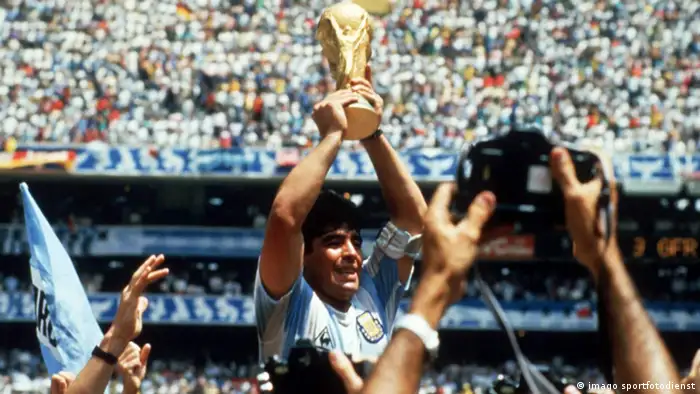 Fußball Duelle Deutschland Argentinien Diego Maradona