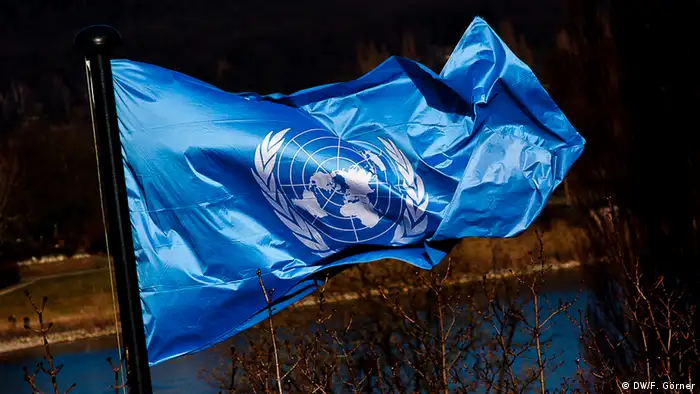 Vereinte Nationen Flagge Symbolbild (DW/F. Görner)