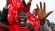 Young Kenyan man celebrates Young Kenyan man celebrates