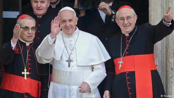 Papst Franziskus am Tag nach der Papstwahl in Santa Maria Maggiore 