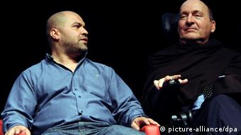 Abdel Sellou (left) and Philippe Pozzo di Borgo pictured at a reading in Berlin in 2012.