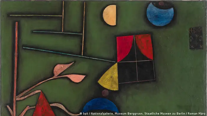 Auschnitt aus: Paul Klee: Pflanze und Fenster Stilleben, 1927