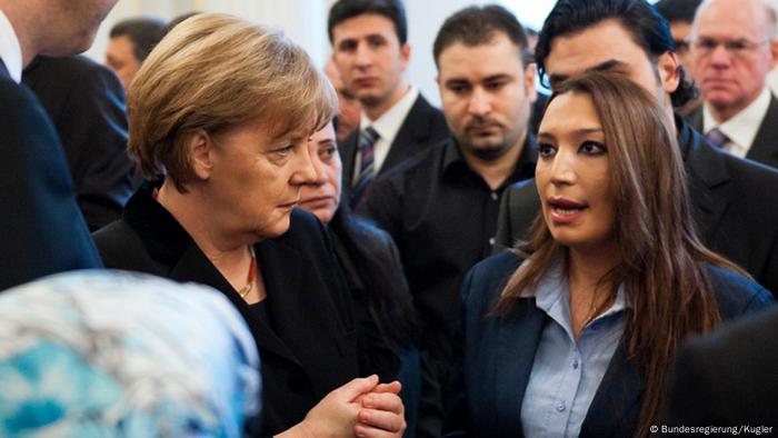 Angela Merkel and Semiya Simsek