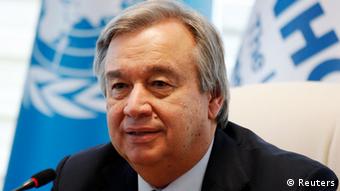 António Guterres, UN-Kommissar für Flüchtlinge (UNHCR), bei einer Konferenz in der türkischen Hauptstadt Ankara (Foto: REUTERS/Umit Bektas)