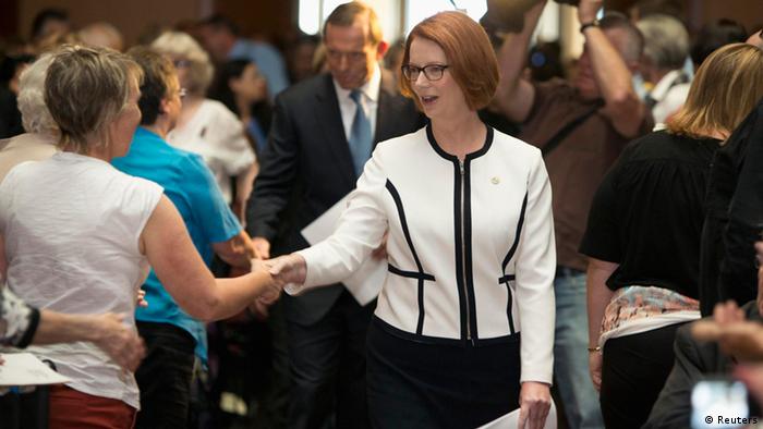 Julia Gillard bei der Zeremony zur Entschuldigung bei Zwangsadoptionopfern