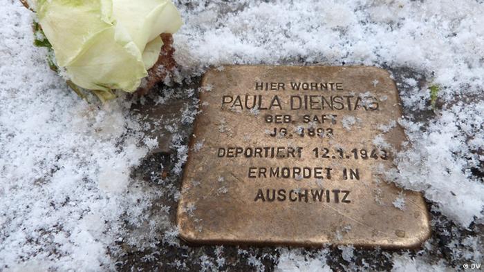 Stolperstein Paula Dienstag Holocaust Nationalsozialismus