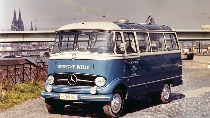 Deutsche Welle OB van in Cologne