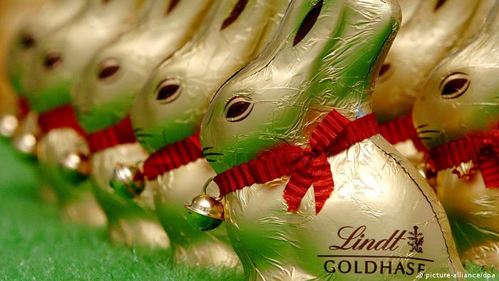 Chocolate rabbits from Lindt 